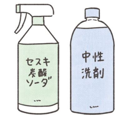 中性洗剤とセスキ炭酸ソーダ