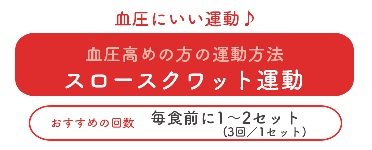 血圧高めの方の運動方法 -座ったままでできるスロースクワット運動-