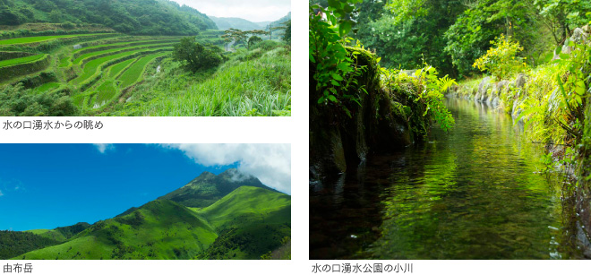大分県鹿鳴越山系の図