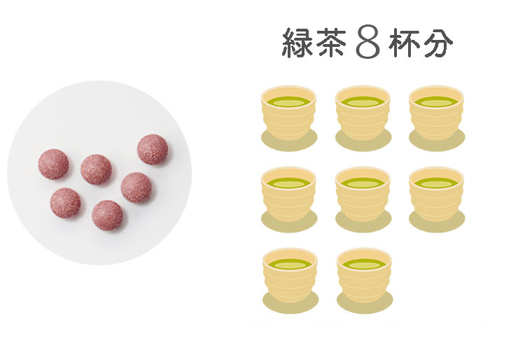 6粒でガレート型カテキン緑茶10杯分