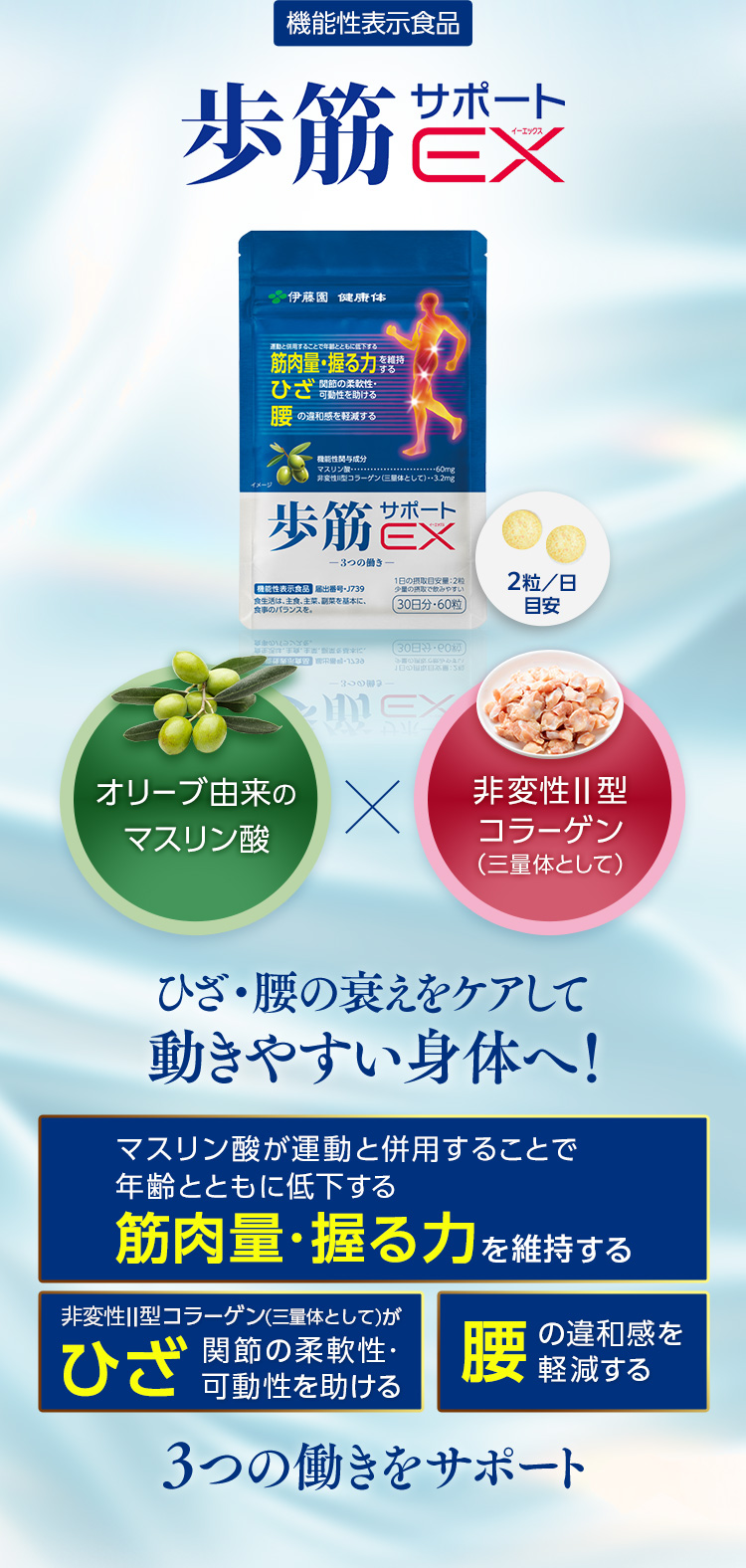 2つの成分がトリプルアプローチ！