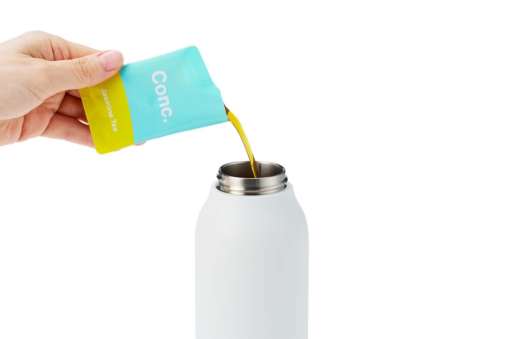 Conc. Jasmine Tea の商品イメージ（箱・パウチ・ボトル）