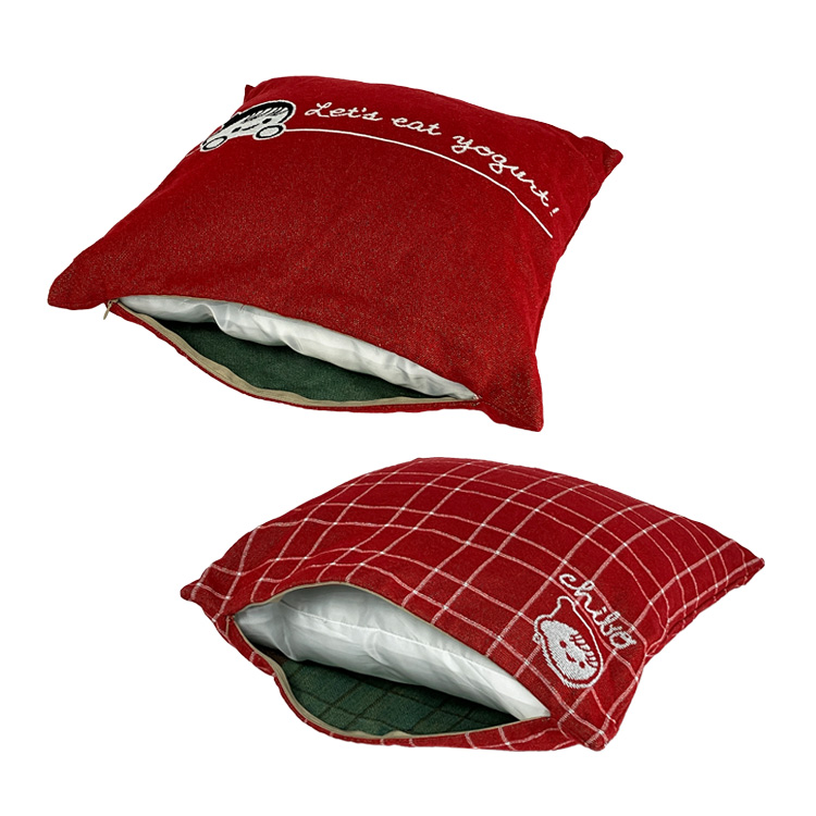 チー坊クッションカバー(赤) 赤