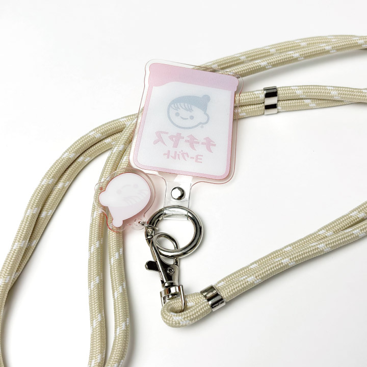 チー坊スマホストラップ(チャーム付き)