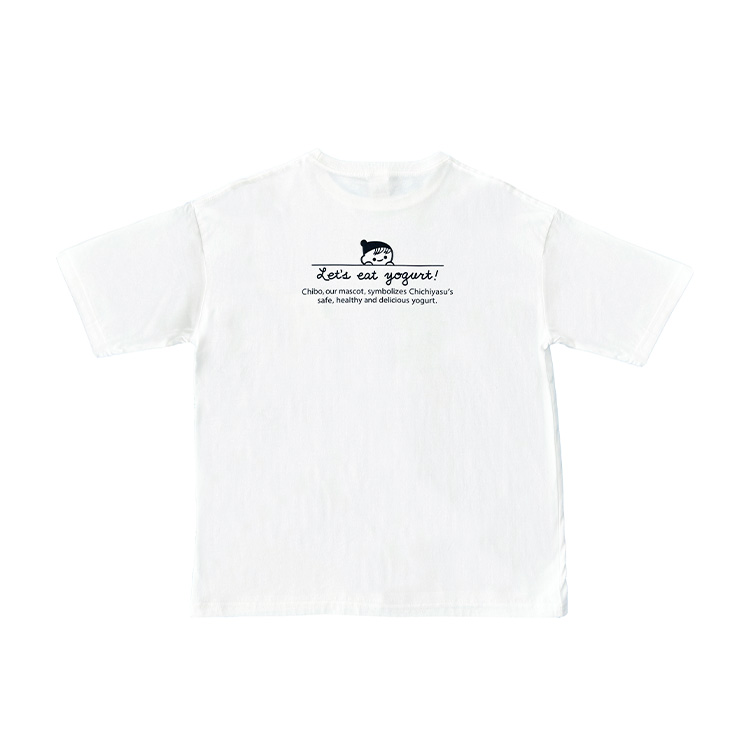 オーバーサイズTシャツホワイト (バックプリント・L) ホワイト L