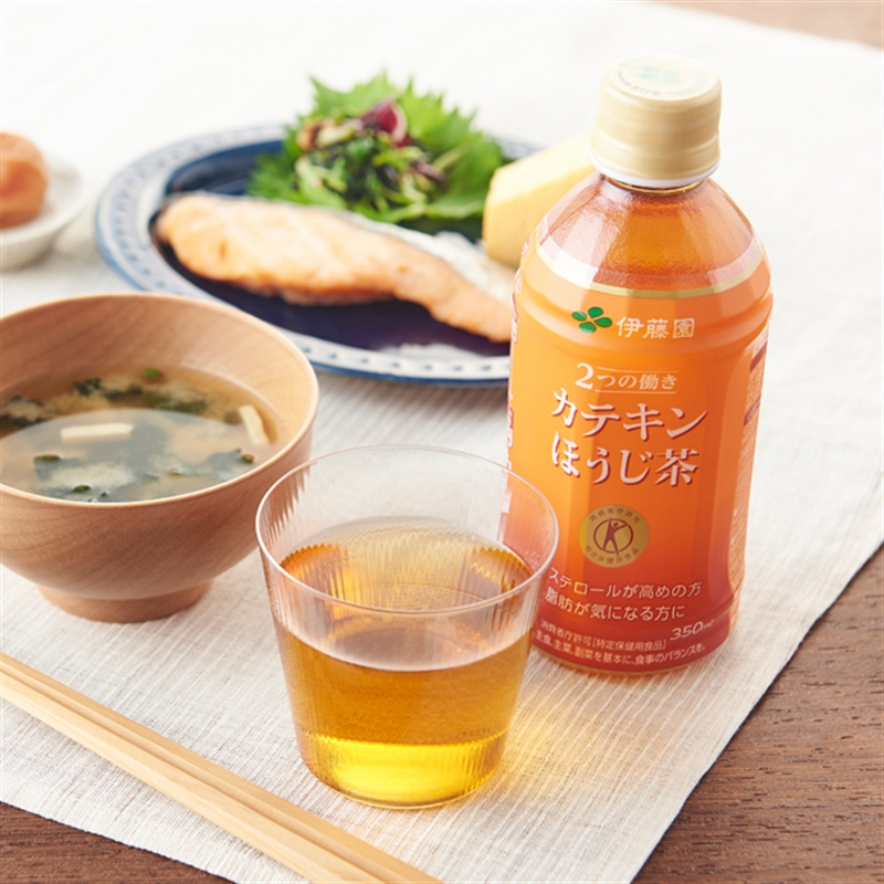 【社販特別販売/送料無料】2つの働き カテキンほうじ茶 PET350ml 24本入