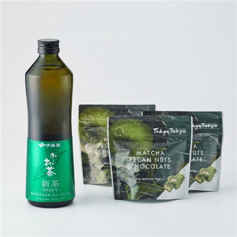 K*o様 最高級品質抹茶 8点セット 瓶 お～いお茶「Kinko-cho」とTHE MATCHA TOKYO「ペカンナッツショコラ
