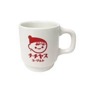 チー坊スタッキングマグ（白×赤）