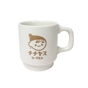 チー坊スタッキングマグ（白×茶）