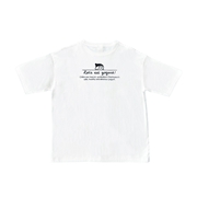 オーバーサイズTシャツホワイト　（バックプリント・XL）