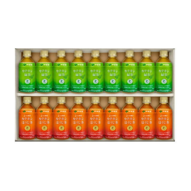 カテキン緑茶W・ほうじ茶ギフト　計18本入