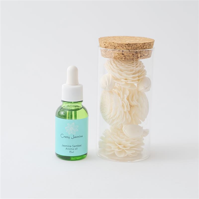No.1 Jasmine Sambac アロマオイル15mlとディフューザーセット