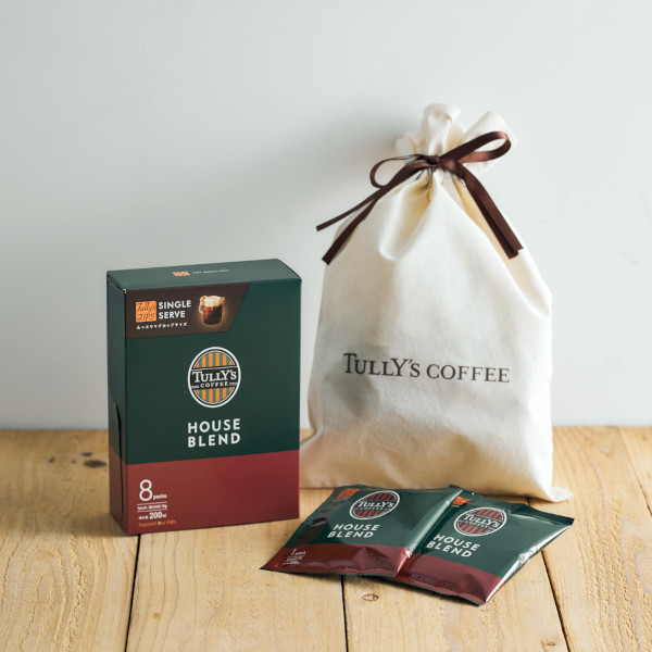 【ギフト】タリーズジップス シングルサーブ ハウスブレンド ＆ コットンギフトバッグ （L）