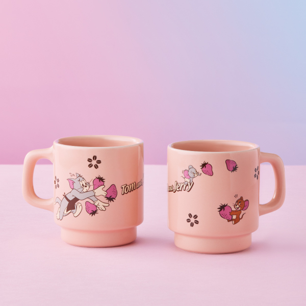 トムとジェリースタッキングマグ（ピンク）