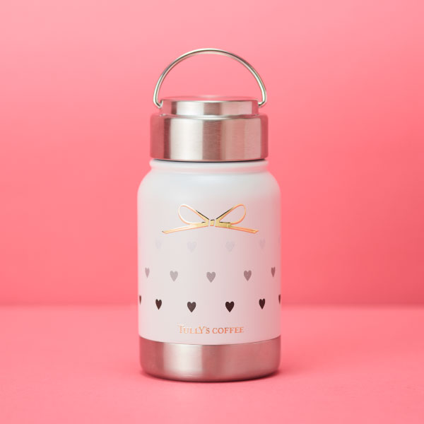 ハンドル付ステンレスボトル（リボンハート）