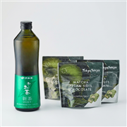 瓶 お～いお茶「Kinko-cho」とTHE MATCHA TOKYO「ペカンナッツショコラ」のマリアージュセット